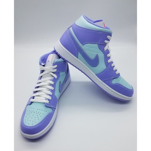 Air Jordan 1 Mid \'Purple Aqua\' 554724-500 main image 7